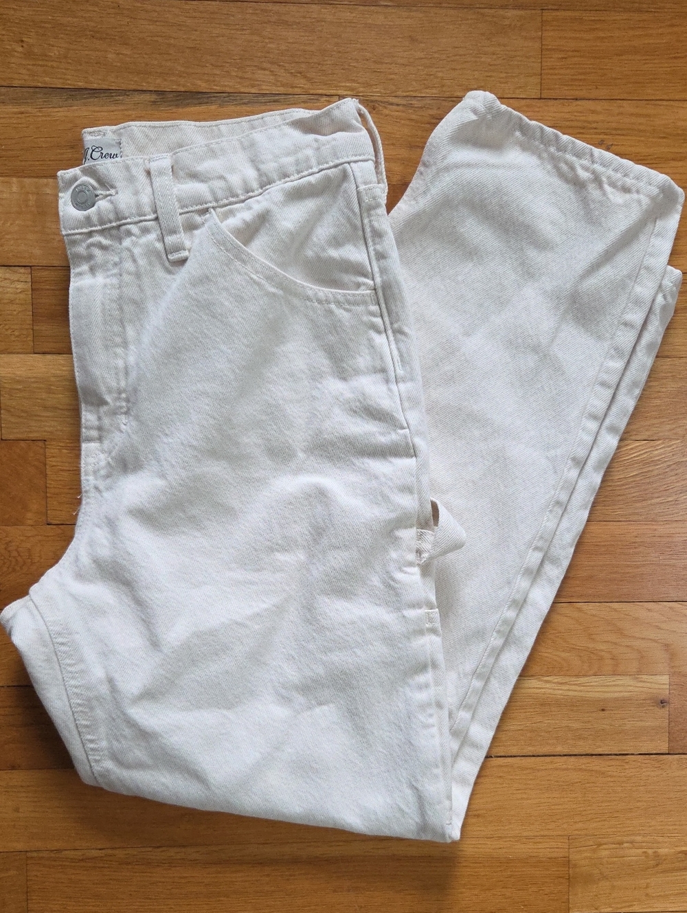 J. Crew Cream Carpenter Jeans
